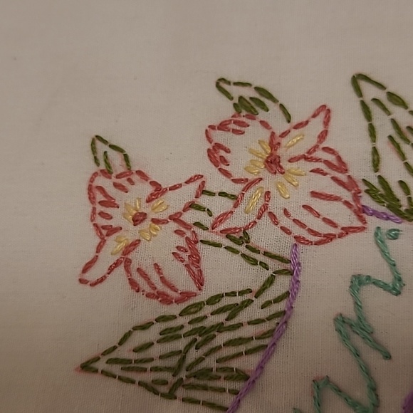 Vintage Hand Stitched Minnesota State Bird & Flower. - Picture 7 of 16